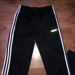 Adidas white on black